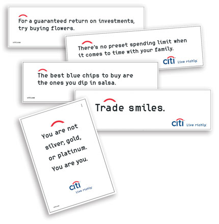 Citigroup “Live Richly” Ads